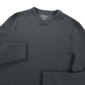 Nobull Quilted Crew Pullover‎ Mens Medium Sweatshirt Gray